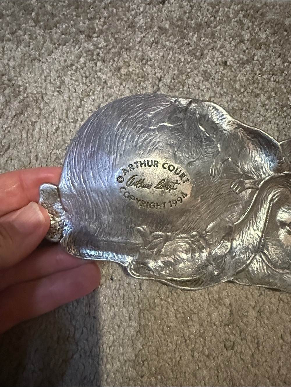 Silver Rabbit spoon rest - Picture 2 of 2